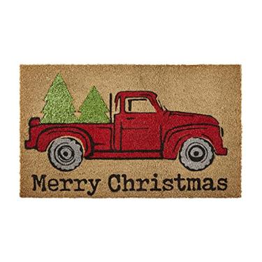 Imagem de Mud Pie Capacho para árvore de Natal e caminhão, coro, 45,72 cm x 76,20 cm