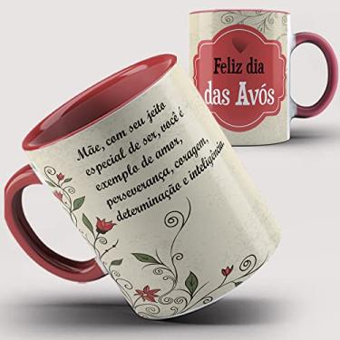 Imagem de Caneca Vermelha Feliz dia dos Avós 28ia