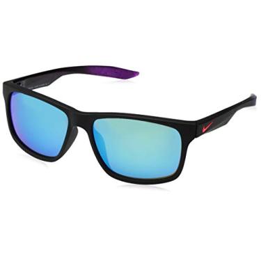 Imagem de Nike EV0998-063 Óculos de sol Chaser M armação verde com lente espelhada Sunshine, preto fosco/vermelho prisma solar