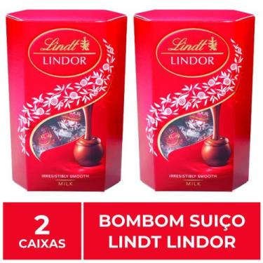 Imagem de 2 Caixas De 200G, Bombons De Chocolate Suiço, Lindt Lindor