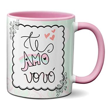 Imagem de Caneca Te Amo Vó Presente Fofo Feliz Dia Dos Avós (Rosa)
