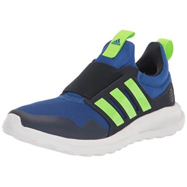 Imagem de adidas Tênis de corrida unissex esportivo infantil Activeride 2.0, Tinta/Verde Solar/Team Royal Blue, 6 Big Kid