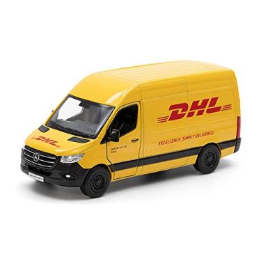 Imagem de Die GT Cast MINIATIRA DHL Sprinter Mercedes-Benz ESCALA 1/48, KINSMART