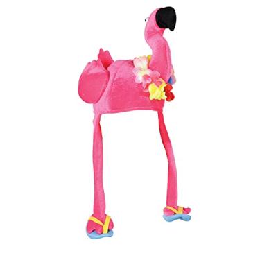 Imagem de Chapéu de flamingo de pelúcia acessório de festa (1 unidade) (1/pacote)
