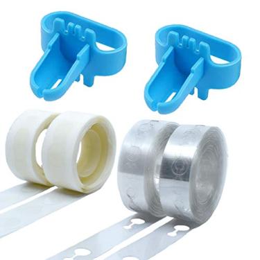 Imagem de Kit de arco de balão - Faixa de guirlanda de balão de 1,2 m, 200 pontos de cola, 2 peças de ferramentas de amarrar balões para decoração de festa faça você mesmo