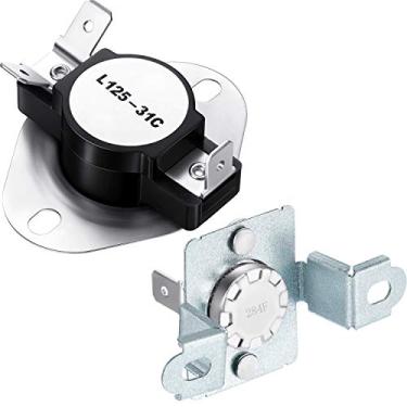 Imagem de Elemento de secadora compatível com LG incluindo termostato 6931EL3001F, termostato de fusível térmico 6931EL3003D (estilo 2)