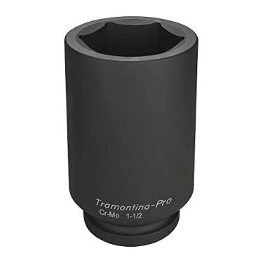 Imagem de Soquete de impacto sextavado longo em aço cromo molibdênio 80 mm - Encaixe 1.1/2''