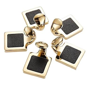 Imagem de KIZQYN Ganchos de casaco suporte de parede, suporte de parede de luxo leve, gancho de parede, trilho de gancho de casaco, adequado para casacos, cachecóis, bolsas, toalhas, chaves cabide de parede