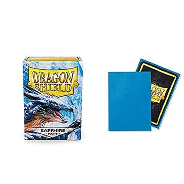 Imagem de Dragon Shield â€“ Pacote individual com 100 capas para cartão de safira fosca