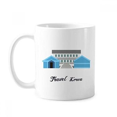 Imagem de Caneca clássica de cerâmica branca da Zona Demilitarized in Korea com alças 350 ml