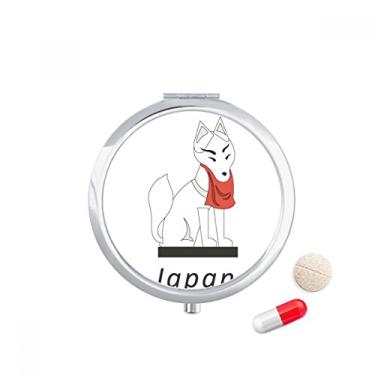 Imagem de Estojo de comprimidos de raposa famoso japonês, recipiente de armazenamento de remédios