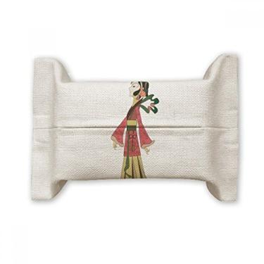 Imagem de Bolsa de linho de algodão com imagem feminina chinesa Shadow Play