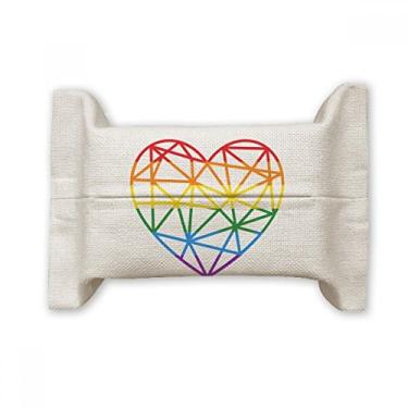 Imagem de Bolsa de linho de algodão com estampa de lésbica, coração LGBT
