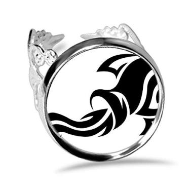 Imagem de DIYthinker Constelação Aquário Signo do Zodíaco Anel Ajustável Amor Casamento Noivado