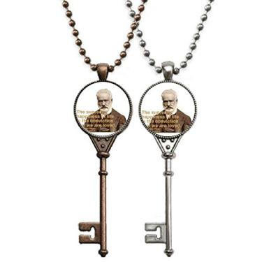 Imagem de OFFbb-USA Hugo French Romance Art Deco Presente Fashion Chaveiro Pingente Joias Decoração de Casal