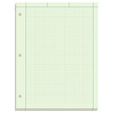 Imagem de Ampad Bloco de engenheiro, 5 quadrados por polegada, 21,5 x 28 cm, bloco de 200 folhas, verde (22-144)