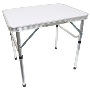 Imagem de Mesa de Camping Praia Dobrável 60x45 em Alumínio e Vira Maleta Importway IWMCD-6045