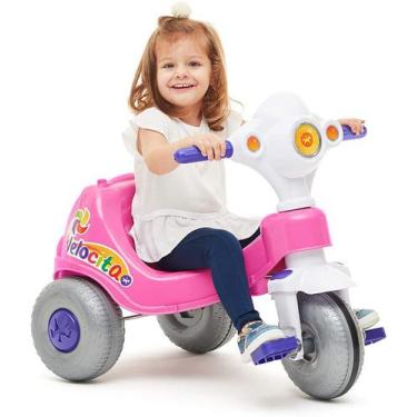 Imagem de Motoca Infantil Triciclo Com Som E Pedais Velotrol Empurrar - Calesita