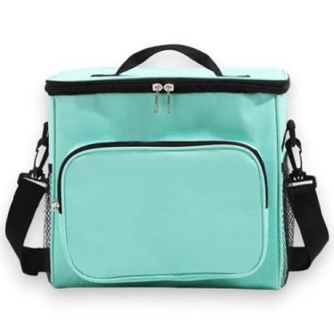 Imagem de Bolsa Térmica Porta Marmita Fitness Grande Capacidade: Ideal para Trabalho, Academia e Praia - Mantém Bebidas Geladas e Lanches Quentes - Design Unissex - NEXUS MARKET (Verde claro)