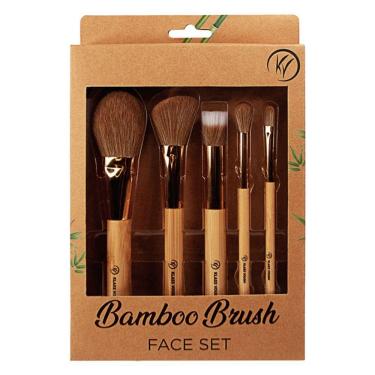 Imagem de Kit Pincel De Maquiagem Klass Vough Bamboo Brush Face Set Bfs-02