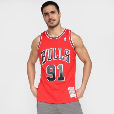 Imagem de Regata Chicago Bulls Dennis Rodman Mitchell & Ness Road Masculina-Masculino