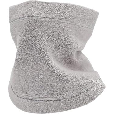Imagem de Polaina aquecedora de pescoço – Lenço de pescoço portátil espesso para ciclismo, cachecol de pescoço de lã multifuncional e leve/706 (Color : Light Grey)