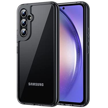 Imagem de JETech Capa para Samsung Galaxy A54 5G 6,4 Polegadas, Case Protetora de Telefone à Prova de Choque Não-Amarelecimento, Capinha Parte Traseira PC Rígido Anti-Riscos (Preto)