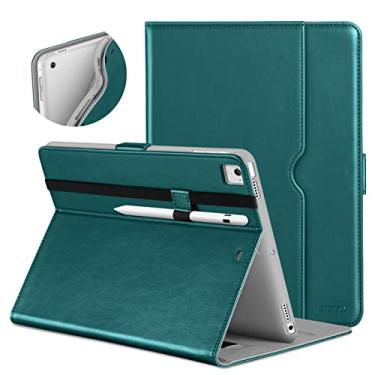Imagem de DTTO Capa para iPad 9,7 polegadas 5ª/6ª geração 2018/2017 com suporte para Apple Pencil, capa de couro premium com suporte para Apple iPad 9,7 polegadas, também serve para iPad Pro 9,7/Air 2/Air - Verde
