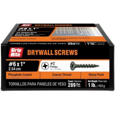 Imagem de Parafuso de rosca grossa de 2,5 cm Grip-Rite 1CDWS1 com cabeça de corneta, 453 g