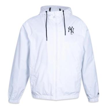 Imagem de Jaqueta Corta Vento New Era New York Yankees Sazonal Branco-Unissex