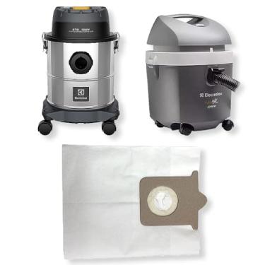 Imagem de 3 Sacos Refil Coletor de Papel Descartável Aspirador De Pó Electrolux Hidrovac 1300 GT12i Inox Filtro Cartucho Bag
