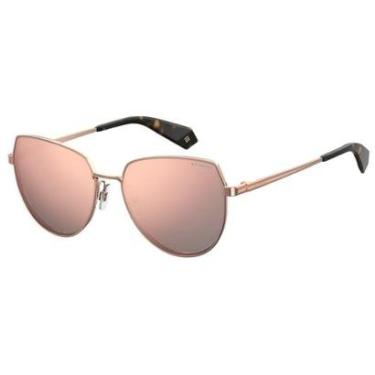 Imagem de Óculos de Sol Polaroid 6073F/S/X Dourado/Marrom-Feminino