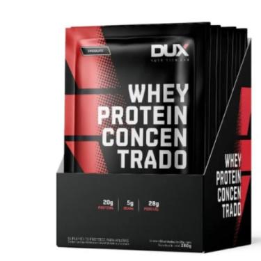 Imagem de Whey Proteín Dux Sache Caixa Concentrado com 10 und - Sem Sabor