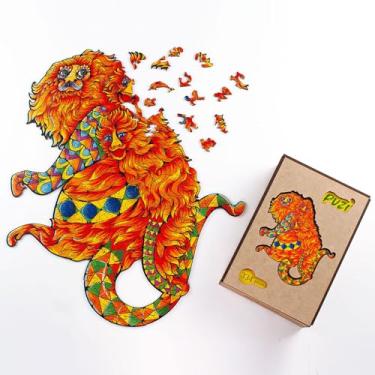 Imagem de Quebra-Cabeça de Madeira Mico-Leão-Dourado Puzi (100 pçs (P))