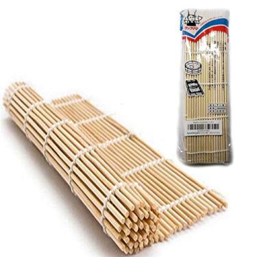 Imagem de JapanBargain 1574, Sushi Roller Bamboo Sushi Rolling Mat Maker 26,7 cm quadrado