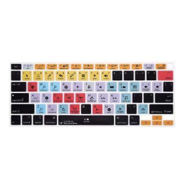 Imagem de HRH Capa ultrafina de silicone para teclado Studio One Shortcut para MacBook Air 13 polegadas 2020 com Touch ID (MÓDLO A2179 e A2337 M1 Chip, layout dos EUA) Protetor de acessórios de teclado