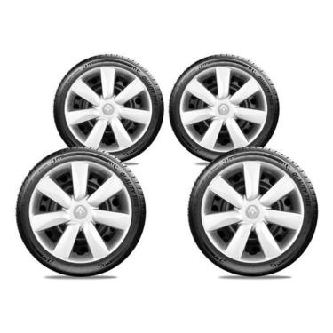 Imagem de Kit Calota 4 Peças Renault Sandero Logan 2015 Aro 14 G450J