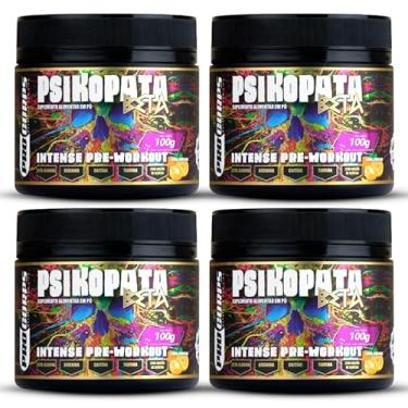 Imagem de 4 Pré Treino Psikopata Beta 100g - Procorps (100g, Tangerina)