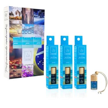 Imagem de Kit 3 Perfumes Automotivos Lodore Car – Aromas Exclusivos Cheirinho Duradouro, Aromatizante Automotivo para Carros, Ideal para Deixar Seu Veículo Sempre Refrescante. (Praia)