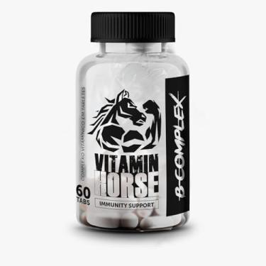 Imagem de B-Complex 60 Tabs Vitaminas do Complexo B Sem Sabor - Vitamin Horse