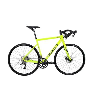 Imagem de Bicicleta Aro 700 Rino Speed Gaya Aluminio 2x9v Disco (Amarelo Neon, 53)