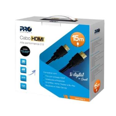 Imagem de Cabo Hdmi Macho X Macho 15 Metros Pratico - A.R Variedades Mt