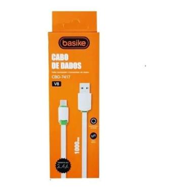 Imagem de Cabo de Dados Carregador BASIKE Micro USB V8