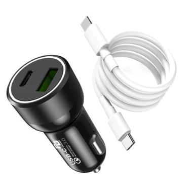 Imagem de Carregador Veicular Turbo Pd Quick Charger Universal + Cabo PD - INBOX
