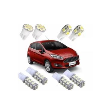 Imagem de Kit Lâmpadas Led New Fiesta E Sedan Pingo Teto Placa Ré - Blue Lion