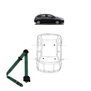 Imagem de Cinto de Segurança 3 pontos dianteiro Citroen C3 - Dialp, Verde