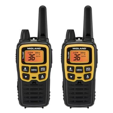 Imagem de Midland® - T61VP3 X-TALKER - Rádio bidirecional - 36 canais FRS - Walkie Talkie de longo alcance, 121 códigos de privacidade e NOAA Weather Scan & Alert preto/amarelo, pacote com 2