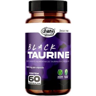 Imagem de Black Taurine (Taurina) 1000mg Unilife 60 cápsulas - Vegano