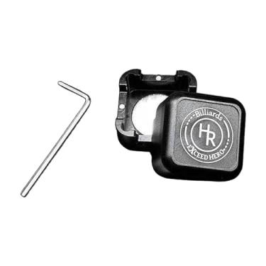 Imagem de Pegciuho Caixa de Armazenamento de Giz de Bilhar, Suporte de Giz de Bilhar, Acessórios Caixa de Giz de Snooker para Entusiastas, Taco de Snooker, Mesa de Bilha, Preto