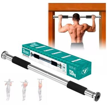Imagem de Barra De Porta Flexão Fixa Musculação Ajustável 60 A 100 Cm Vbf-01 Ver